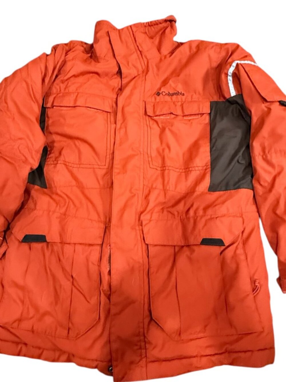 Columbia Youth 10/12 Orange Black Omni-Shield Waterproof Winter Jacket